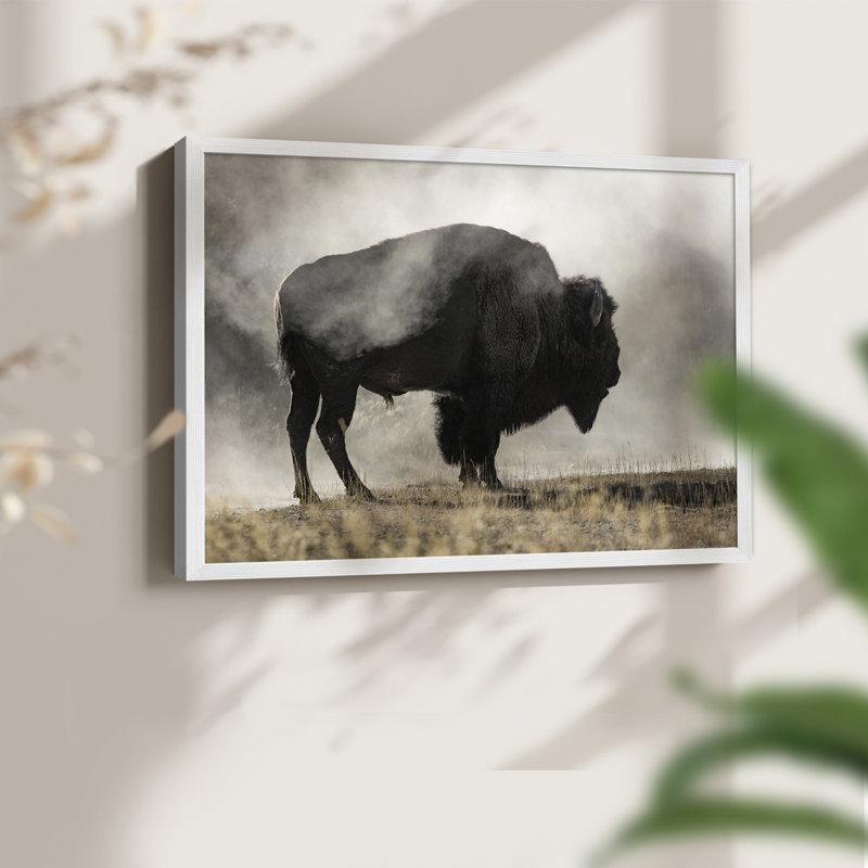 Geyser Basin -Framed Print - Restickable, 11" H x 14" W, White
