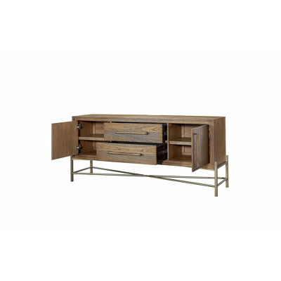 Metal Base Latte Sideboard