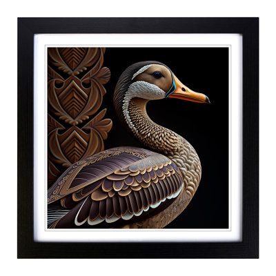 Goose Ornamental 1 Piece Single Picture Frame Wall Art
