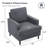 Mid-Century Linen Accent Chair – Stylish-699627432