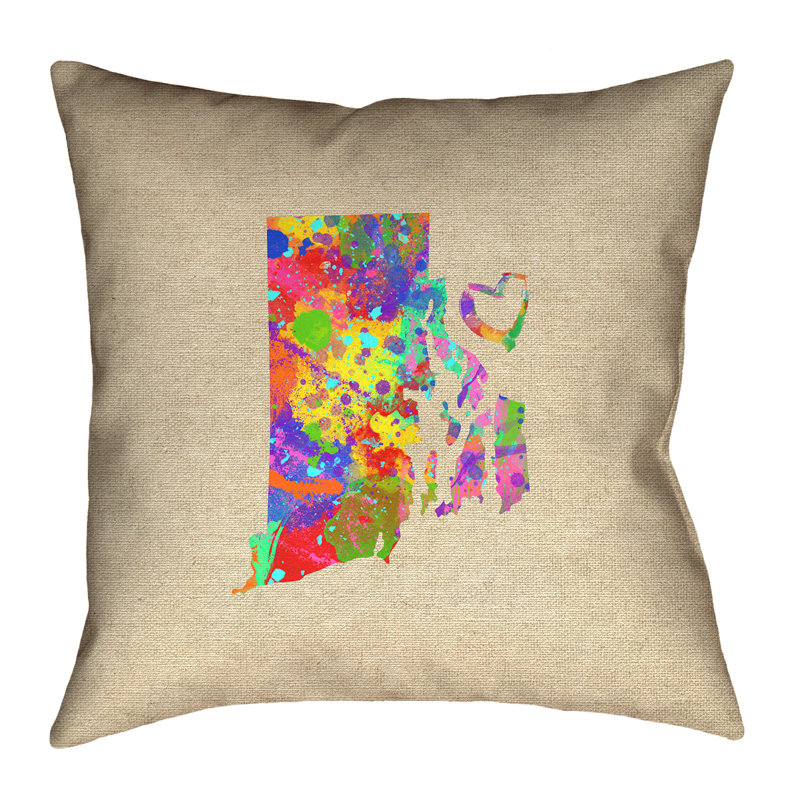 Katelyn Smith, Rhode Island Love, 26 po x 26 po, Coussin décoratif