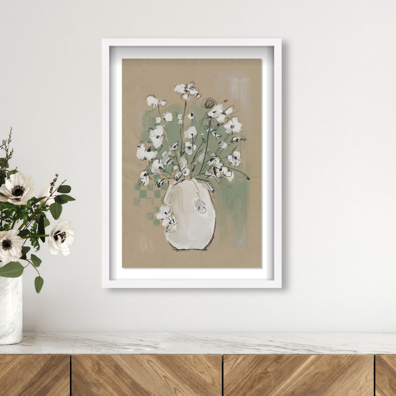 Spring Energy Print by Oliver Gal, 25.5" H x 17.5" W, White Shadowbox