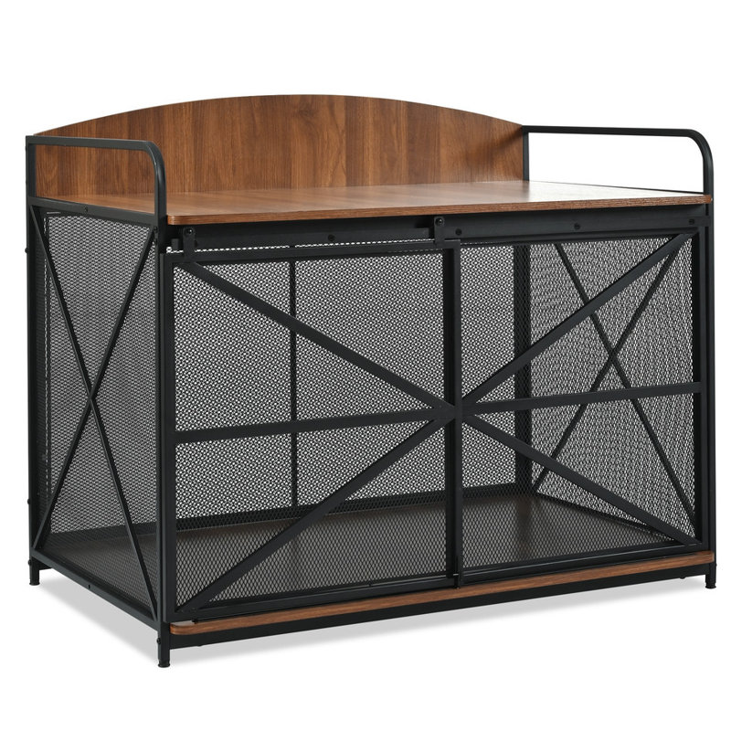 Table de bout pour ferme en bois Farmhouse, Brun