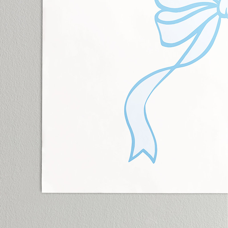 Affiche April Lane Blue Bows, 30 po x 40 po