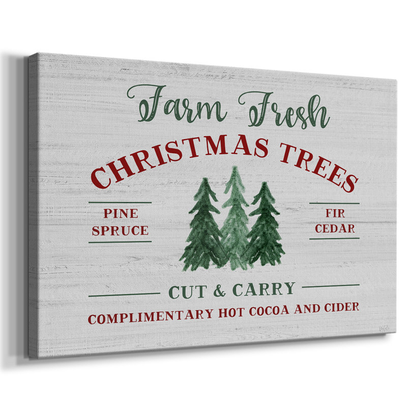 Arbres de Noël Farm Farm - Cavas enveloppés de galerie, 40 x 60