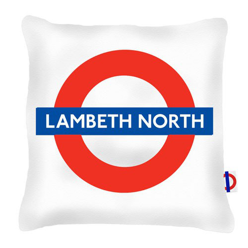 Lamberth North Tube Station London Transport Cushion