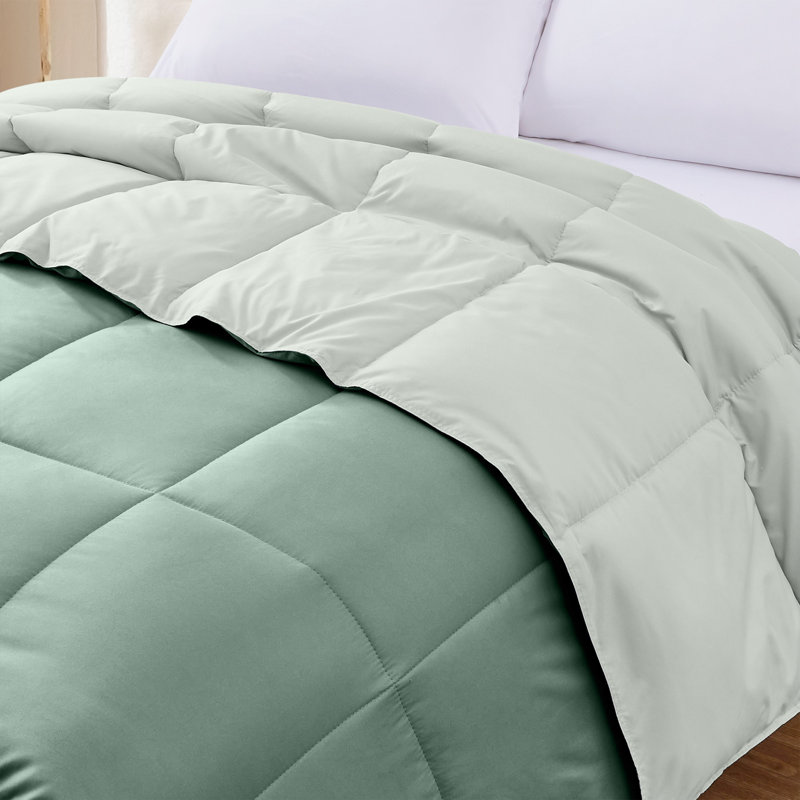 Modern Threads Sanctuary by PCT Down Alternative Microfiber Quilted Reversible Comforter & Duvet Insert - Soft, Comfortable Alternative to Goose Down - Bedding for All Seasons
