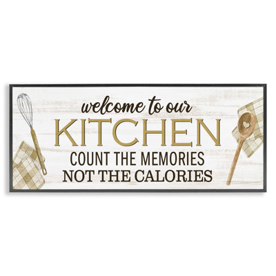 «Count Memories Not Calories», estampe numérique encadrée par Kim Allen
