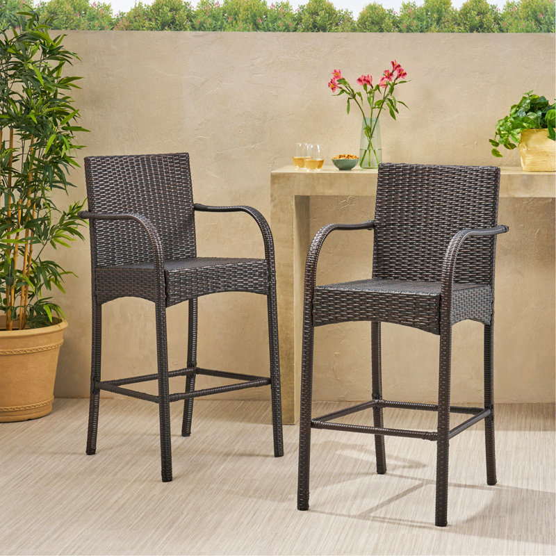 Barstool Chair, Multi-Brown