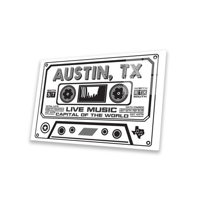 " Austin Texas Cassette " Print