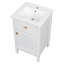 Meuble-lavabo de salle de bain avec lavabo / tablette réglable / tiroir inclinable / armoire autoportante moderne / meuble-lavabo de salle de bain-113435644
