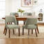 Chaise d'appoint rembourrée en bois massif-896201409