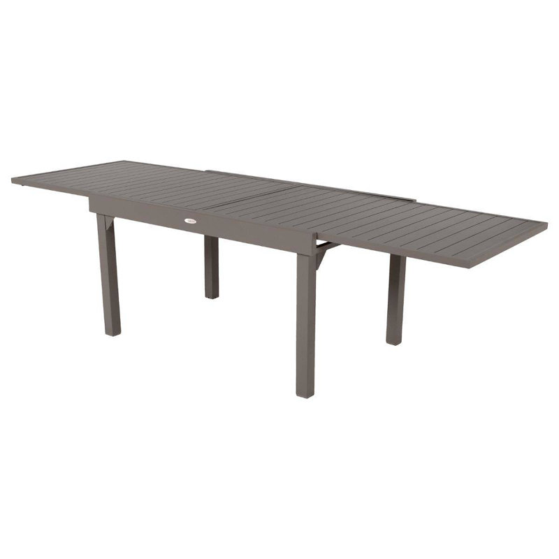 Antonioni Rectangular Metal Extendable Outdoor Dining Table , 135cm cm W 90cm cm D, Tonka