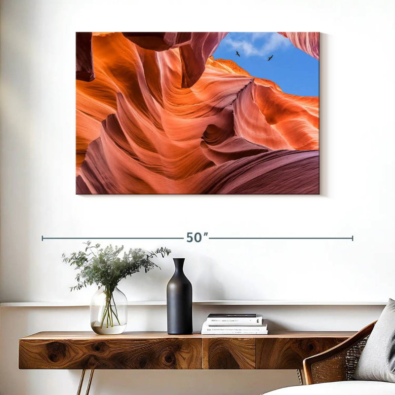 Vue du ciel d'Alvord Antelope Canyon