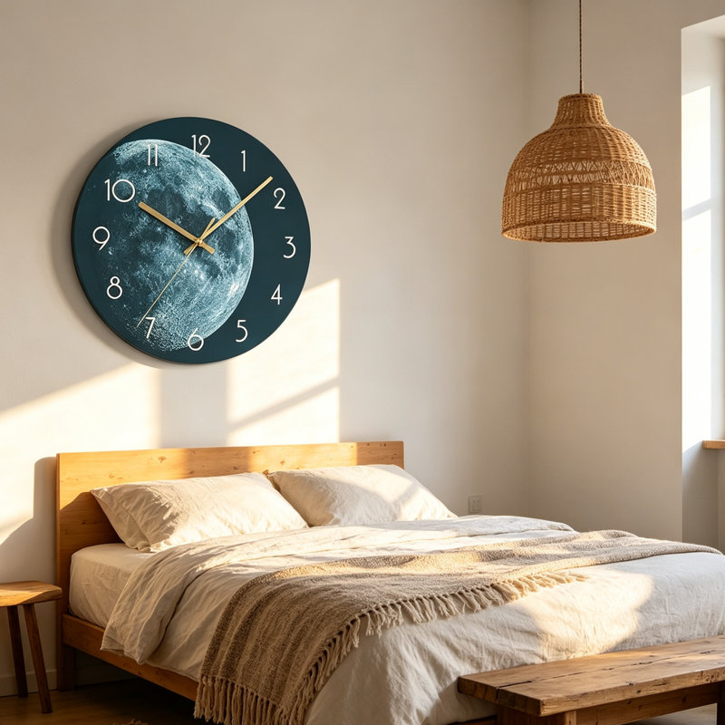 Glass Analogue Wall Clock