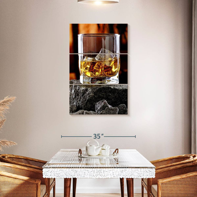 Yarlin Whiskey On Rocks, 45" H x 28" W