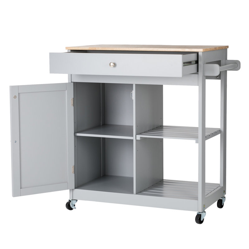 Nagata Kitchen Cart, Gray