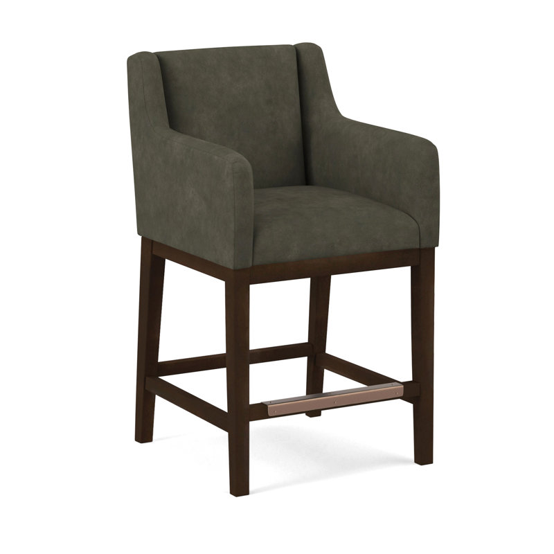 Upholstered Stool, Applause Archway Grey, Nutmeg