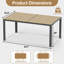 Ensemble de salle à manger d'extérieur pour 6 personnes, chaises de patio pivotantes en polyester respirant recouvert de PVC et table de salle à manger rectangulaire, ensemble de salle à manger toutes saisons pour la pelouse, le jardin et la cour-125561208