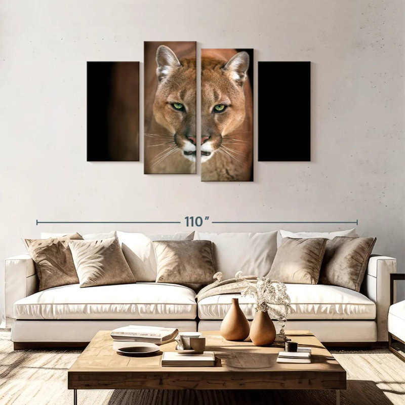 Puma féroce Brampt, H 48 po x l 75 po