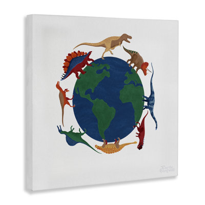 "When Dinos", art mural sur toile par Carrie Cantwell