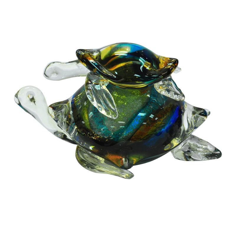Figurine en tortue de mer colorée Blandy
