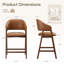 Tabouret de bar rembourré en bois massif-339600678-339600677