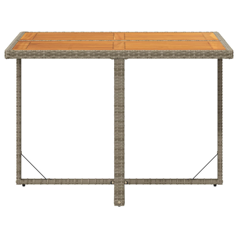 Rectangular Wood Outdoor Dining Table , 109cm W 107cm D