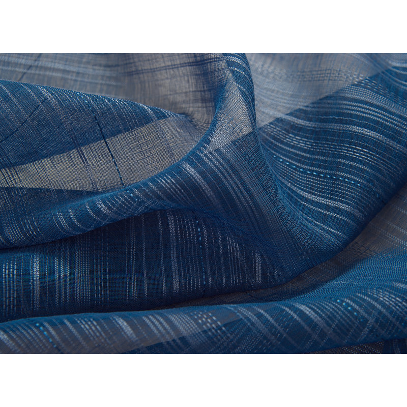 Hayle Semi Sheer Curtain Single Panel, Navy