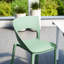 De 4 chaises en polypropylène Haze à un côté pour la décoration intérieure, l'eau, le confort lombaire, la chaise de rangement empilable avec une conception ergonomique et une détente légère, et une mobilité légère-1990712911