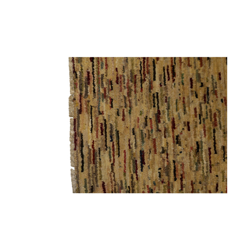 Tapis brun / rouge / noir noué à la main de haute qualité