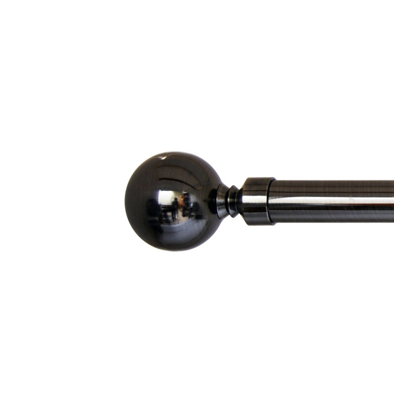 Tringle à rideaux simple, Bronze antique, 86 à 144 po
