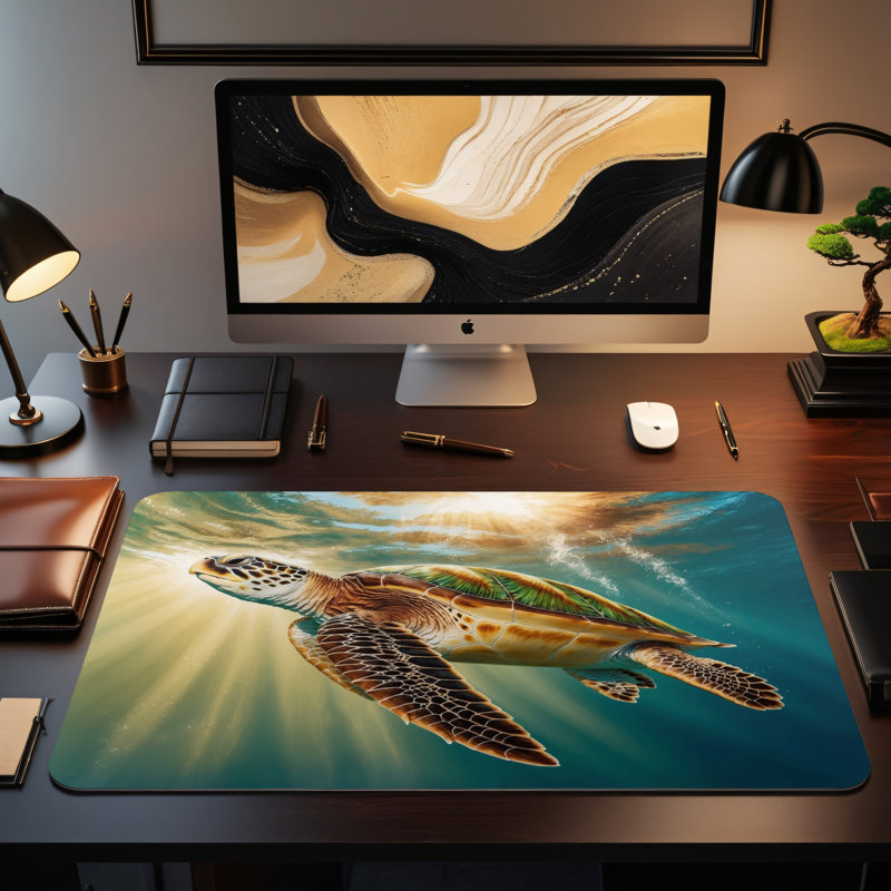 Polyester Desk Pad, 31.5x15.5
