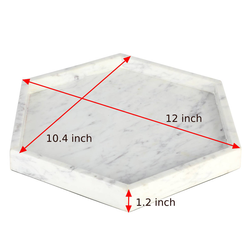 Bathroom Accessory Tray, White