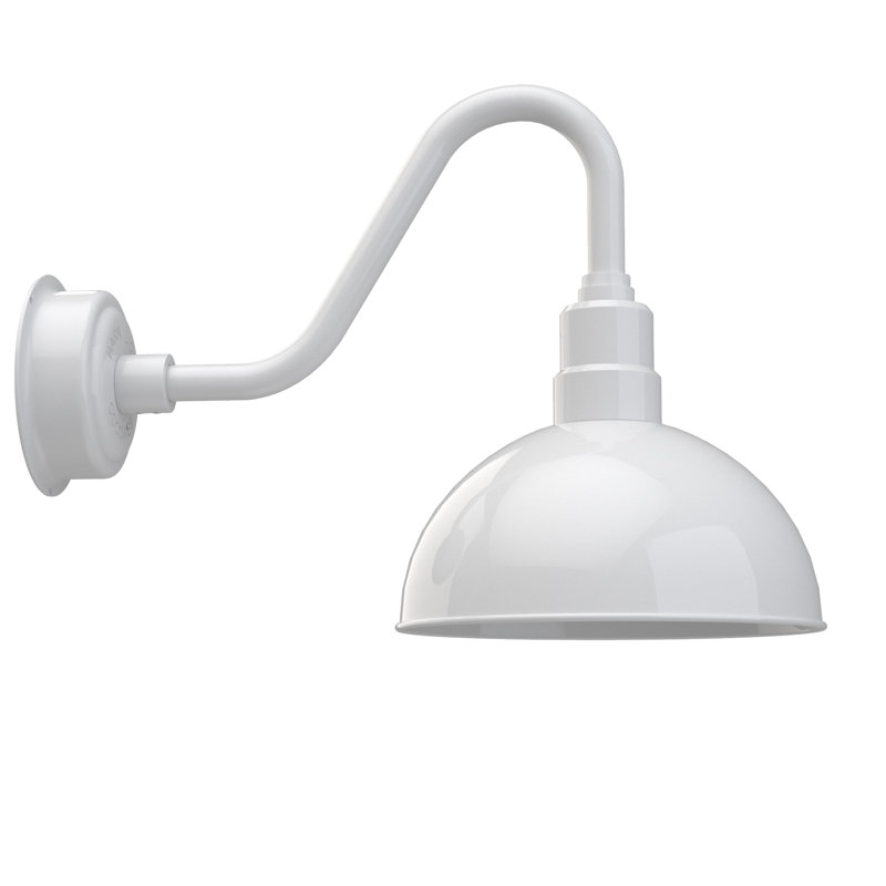 Wall Light, White, 16.37" H x 12" W x 22.25" D