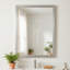 Miroir en bois avec support de sécurité idéal pour salle de bain / miroir de meuble-lavabo Collection Ellis-1456036935-1456036949