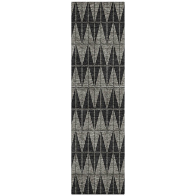 Machine Washable Indoor/Outdoor Kugler ACN2415 Geometric Rug