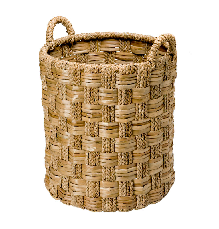 Panier tressé en ruppie maritime Portillo, H 27 po x l 20 po x P 20 po