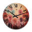Horloge murale en bois massif Veljkov-962948201