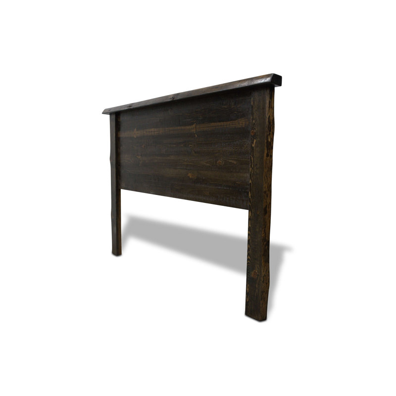 Apgar Collection Rough Sawn Solid Slab Headboard, California King - Jacobean Stain and Clear Lacquer Finish, California King