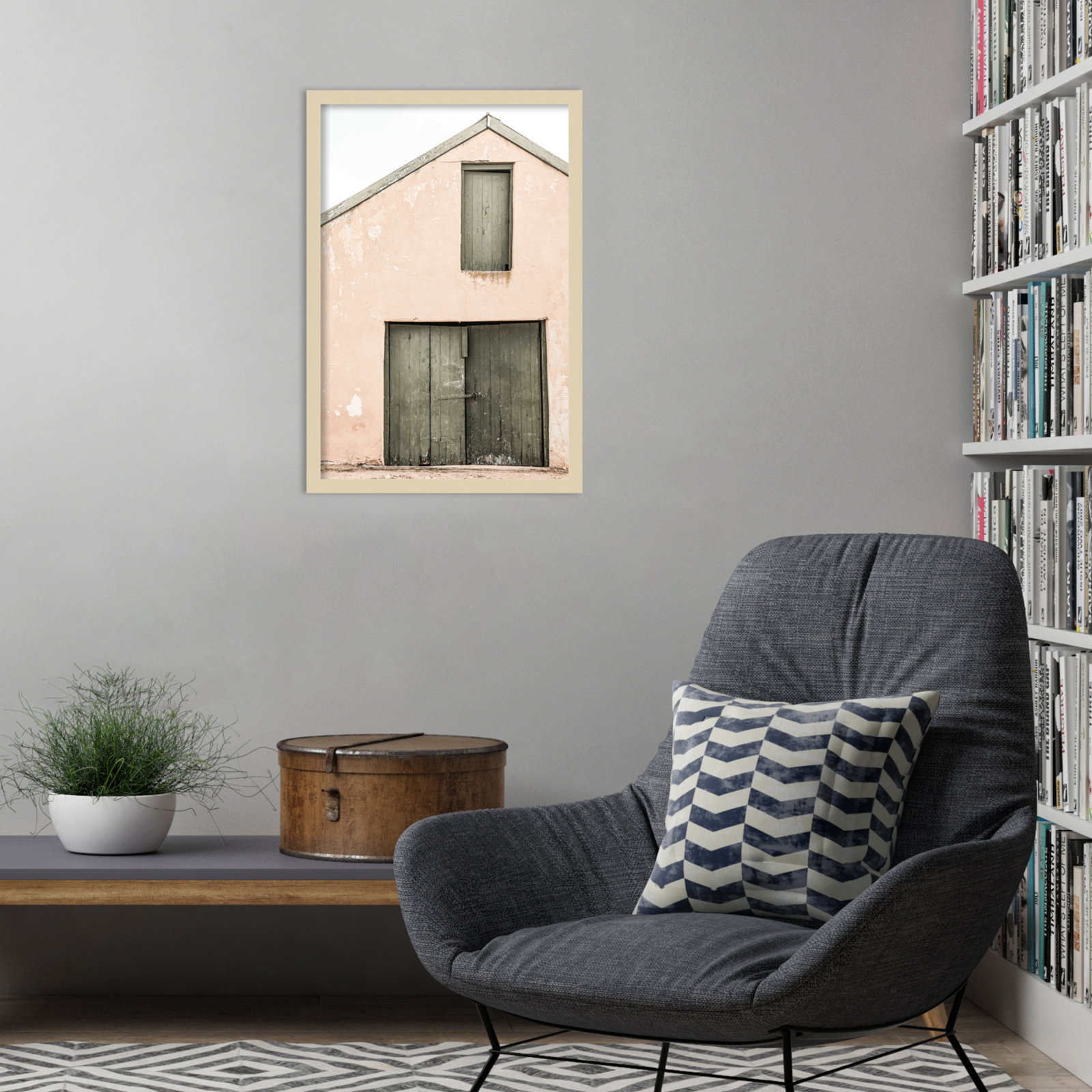 Karoo Farm House by Shot by Clint Wood Framed Wall Art Print, Brown, 25" H x 17" W