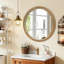 Miroir d'appoint rustique rustique 23,62 po