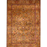 Hand-Knotted High-Quality Gold Area Rug