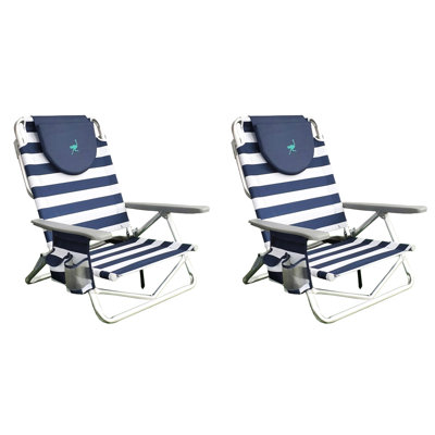 Chaise de plage inclinable 