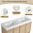 60'' Free standing Double Bathroom Vanity With Resin Vanity Top