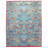Modern Blue Bird Machine Washable Area Rug with Built-in Padding & Non-Slip Backing-102526372