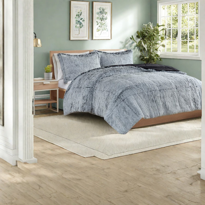 Ensembles de literie doux TG, fausse fourrure de polyester pour maison moderne