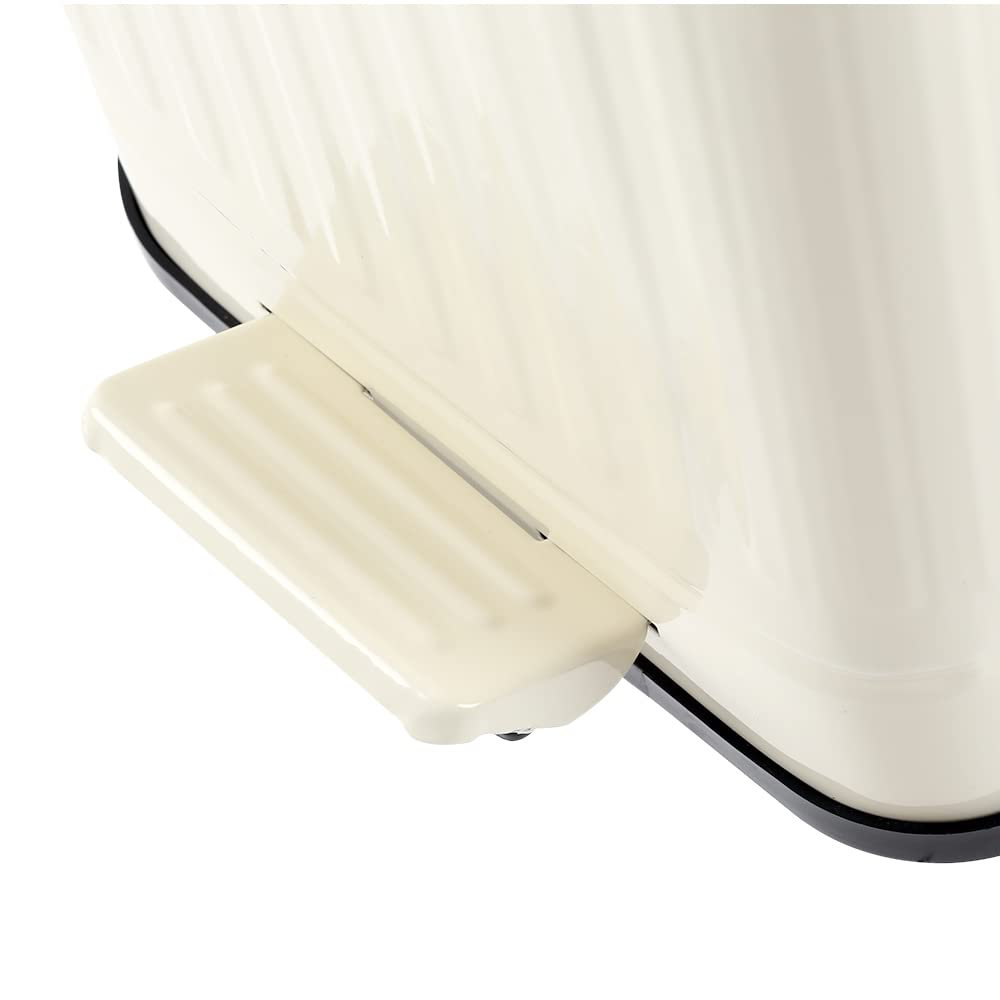 THIROX Bathroom Trash Can With Lid, Small Garbage Bin For Home Bedroom ...