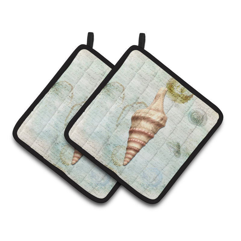 Caroline's Treasures Shells Polyester Potholder