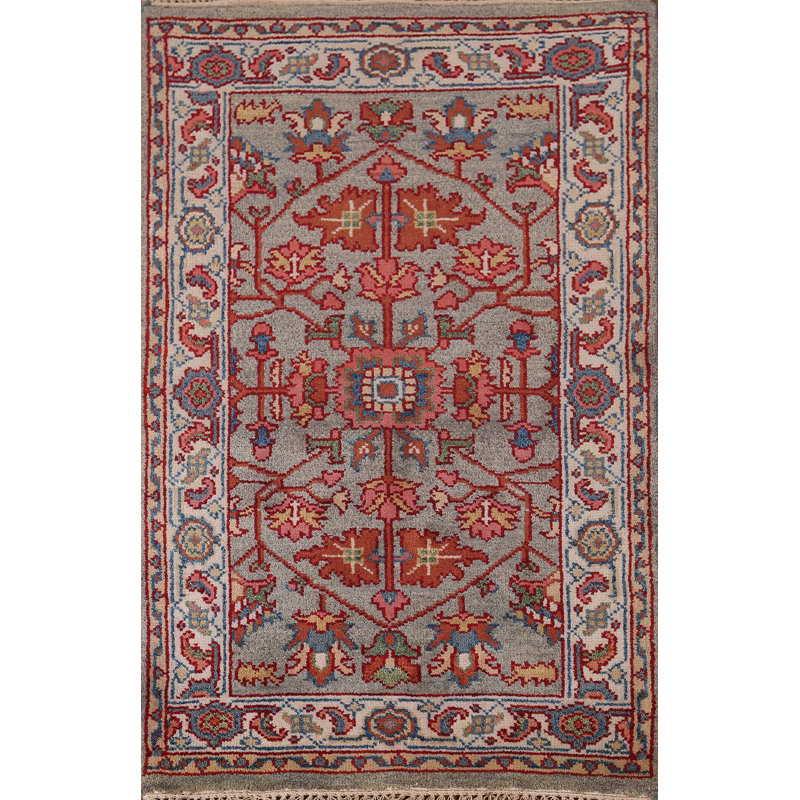Tapis indien en laine fait à la main Oushak 3 x 5